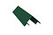 Планка угла внешнего составная верхняя 0,5 Satin с пленкой RAL 6005 зеленый мох