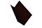 Планка примыкания 150х250 0,5 Quarzit lite с пленкой RR 32 темно-коричневый