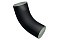 Колено 60 град Optima Matt 90мм RAL 9005