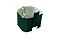Кронштейн трубы на кирпич прямоугольный Vortex RAL 6005