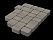 Тротуарная плитка Старый город «Белый мрамор» 60 мм