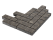 Тротуарная плитка Паркет «Желтый» 80 мм